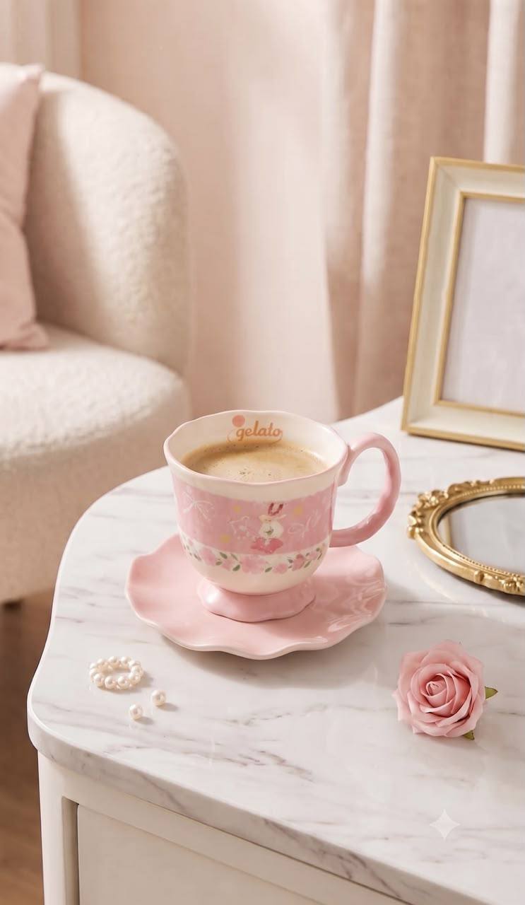 Cozy pastel mug